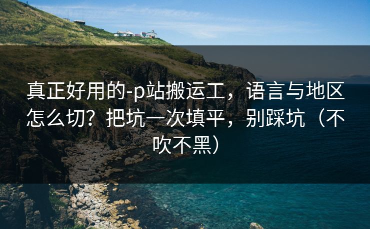 真正好用的-p站搬运工,语言与地区怎么切?把坑一次填平,别踩坑(不吹不黑) 真正好用的-p站搬运工,语言与地区怎么切?把坑一次填平,别踩坑(不吹不黑)